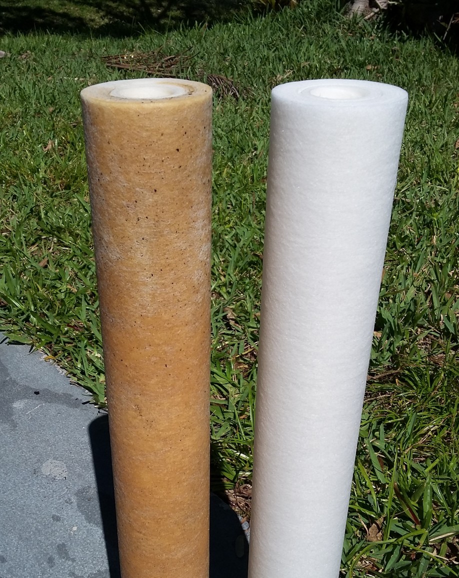 Filter comparison after 30 days use