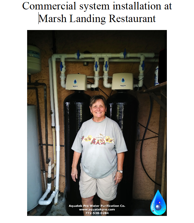 New commercial filtration system at Marsh Landing Restaurant in Fellsmere, Florida